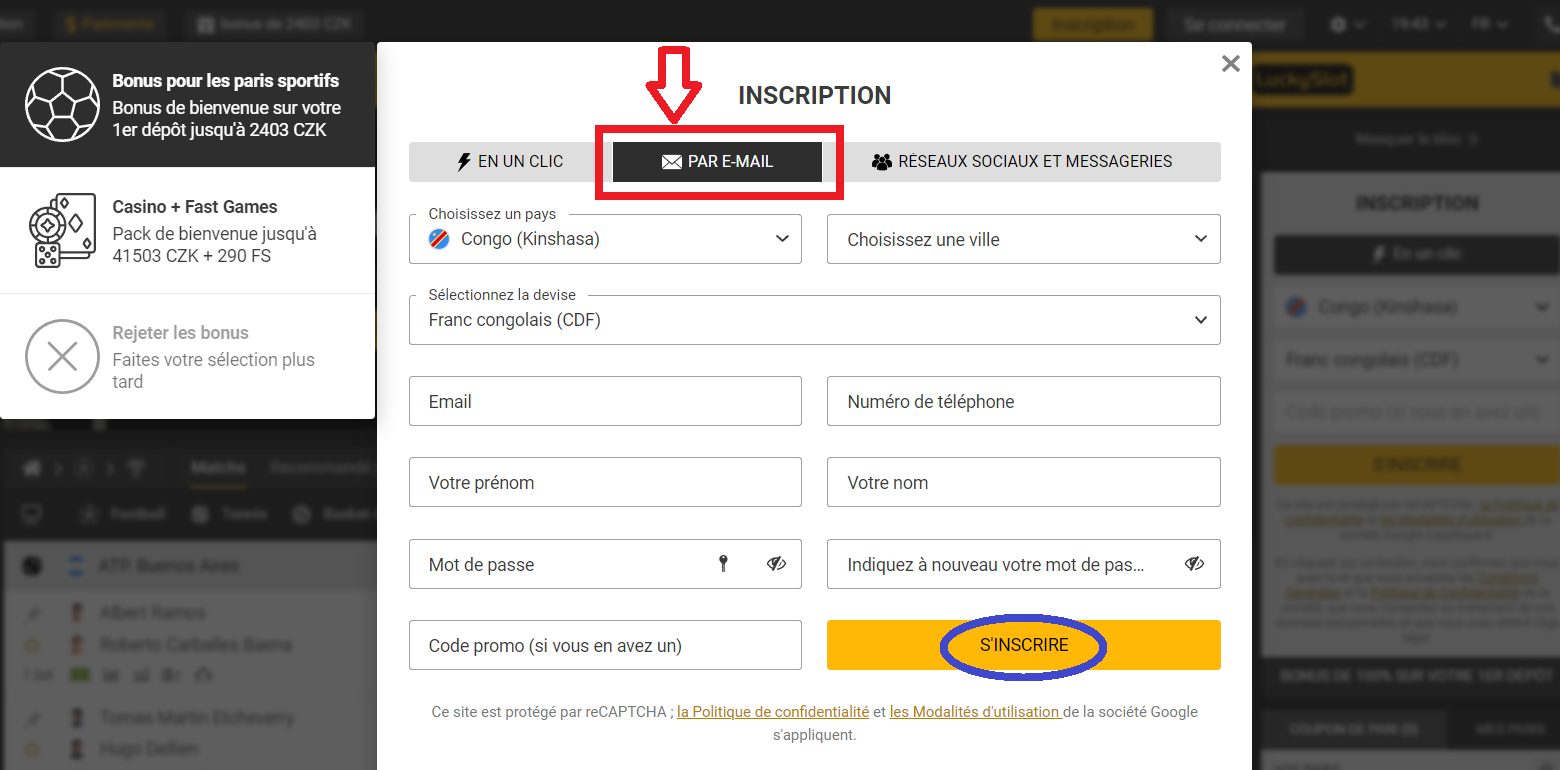 Melbet online registration : L’option par adresse mail
